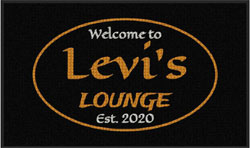 3' x 5' (35" x 58") Waterhog Impressions HD LEVI'S LOUNGE  Indoor/Outdoor Logo Mat