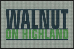 4' x 6' (45" x 69") Waterhog Inlay WALNUT ON HIGHLAND  Indoor /Outdoor Logo Mat