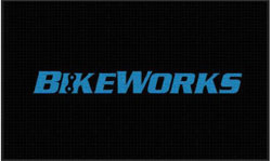 3' x 5' ( 35" x 59" ) Waterhog Impressions HD BIKEWORKS   Indoor/Outdoor Logo Mat