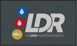 3' x 5' ( 35" x 59" ) Waterhog Impressions HD LDR Indoor/Outdoor Logo Mat