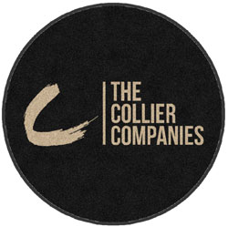 3' Round (35" inches) Digiprint HD Custom Shape THE COLLIER COMPANIES Indoor Logo Mat