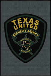 4' x 6' (45" x 69") Waterhog Impressions HD  TEXAS UNITED   Indoor/Outdoor Logo Mat