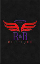 5' x 8' (58" x 95") ColorStar Impressions R & B BOUTIQUE  Indoor Logo Mat
