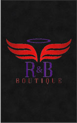 5' x 8' (58" x 95") ColorStar Impressions R & B BOUTIQUE  Indoor Logo Mat