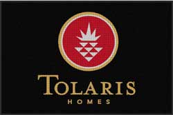 4' x 6' (45" x 69") Waterhog Impressions HD TOLARIS HOMES  Indoor/Outdoor Logo Mat