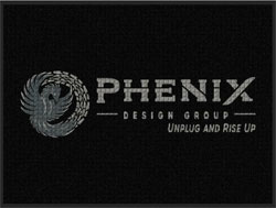 3' x 4' (35" x 45") Waterhog Impressions HD PHENIX  Indoor-Outdoor Logo Mat