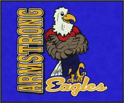 5' x 6'(58" x 69") Digiprint Classic ARMSTRONG ELEMENTARY Indoor Logo Mat