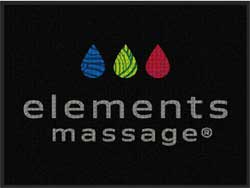 3' x 4' (35" x 45") Waterhog Impressions HD ELEMENTS MASSAGE  Indoor-Outdoor Logo Mat