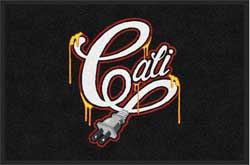 2' x 3' (24" x 35") ColorStar Impressions CALIPLUG RED Indoor Logo Mat