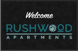 2 'x 3' (24" x 35") Digiprint HD RUSHWOOD  Indoor Logo Mat