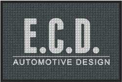 2' x 3' (24" x 35") Waterhog Impressions HD ECD AUTO DESIGN  Indoor-Outdoor Logo Mat