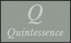 3' x 5 (35" x 59") Waterhog Inlay QUINTESSENCE  Indoor/Outdoor Logo Mat