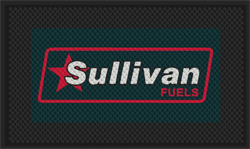 3' x 5' (35" x 56") Superscrape Impressions  SULLIVAN  Rubber Logo Mat