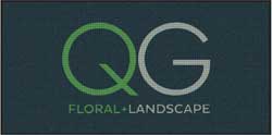 4' x 8'(45" x 95") Waterhog Inlay QG FLORAL  Indoor/Outdoor Logo Mat