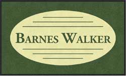 3' x 5' (35" x 59") Colorstar Impressions BARNES WALKER   Indoor Logo Mat