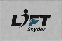 4' x 6' (45" x 69") ColorStar Impressions LIFT SNYDER  Indoor Logo Mat