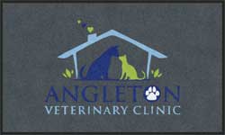 3' x 5' (35" x 59") Colorstar Impressions ANGLETON  Indoor Logo Mat