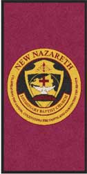 2' x 4' (24" x 47") Grand Impressions HD NEW NAZARETH  Indoor Logo Mat