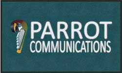 3' x 5' (35" x 58") Digiprint HD PARROT Indoor Logo Mat