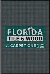 4' x 6' (45" x 69") Waterhog Impressions HD FLORIDA TILE  Indoor/Outdoor Logo Mat