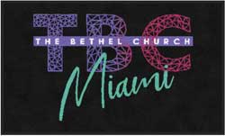 3' x 5' (35" x 58") Digiprint HD TBC MIAMI  Indoor Logo Mat