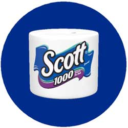 6' Round (68" inches) Digiprint HD Custom Shape SCOTT 1000 ROLL  Indoor Logo Mat