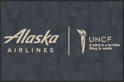 4' x 6'(45" x 69") Digiprint HD  ALASKA / UNCF  Indoor Logo Mat
