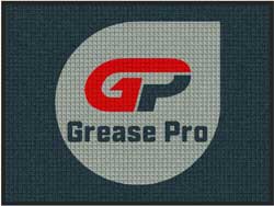 3' x 4' (35" x 47") Waterhog Inlay GREASE PRO  Indoor/Outdoor Logo Mat