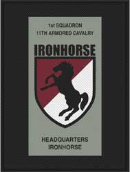 6' x 8' (70" x 95") Superscrape Impressions  IRONHORSE   Rubber Logo Mat