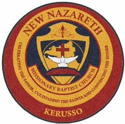 4' Round (45") Digiprint HD Custom Shape NEW NAZARETH  Indoor Logo Mat