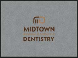 3' x 4' (35" x 47") ColorStar Impressions  MIDTOWN DENTISTRY  Indoor Logo Mat