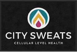2 'x 3' (24" x 35") Digiprint HD  CITY SWEATS  Indoor Logo Mat