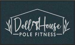 3' x 5 (35" x 59") Waterhog Inlay  DOLL HOUSE  Indoor/Outdoor Logo Mat