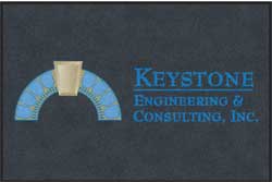 4' x 6' (45" x 69") Digiprint HD KEYSTONE  Indoor Logo Mat
