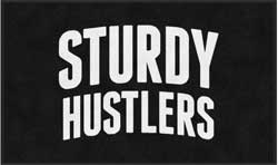 3' x 5' (35" x 59") ColorStar Impressions STURDY HUSTLERS Indoor Logo Mat