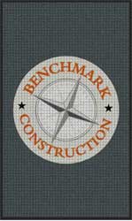 3' x 5' ( 35" x 59" ) Waterhog Impressions HD BENCHMARK CONSTRUCTION Indoor/Outdoor Logo Mat