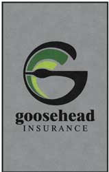 5' x 8' (58" x 95") ColorStar Impressions GOOSEHEAD  Indoor Logo Mat