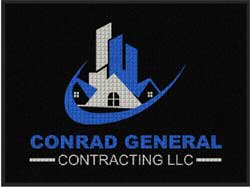 3' x 4' (35" x 45") Waterhog Impressions HD CONRAD GENERAL Indoor-Outdoor Logo Mat