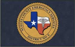 5' x 8' (58" x 95") Digiprint HD NUECES COUNTY  Indoor Logo mat