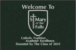 4' x 6' (45" x 69") Waterhog Impressions HD ST MARY OF THE FALLS  Indoor/Outdoor Logo Mat