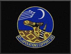 3' x 4' (35" x 45") Waterhog Impressions HD 47TH OSS  Indoor-Outdoor Logo Mat