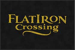 4' x 6' (45" x 69") ColorStar Impressions FLATIRON CROSSING  Indoor Logo Mat