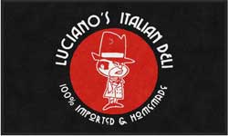 3' x 5' (35" x 59") ColorStar Impressions  LUCIANO'S  Indoor Logo Mat
