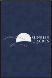 4' x 6' (45" x 69") ColorStar Impressions SUNRISE ACRES Indoor Logo Mat