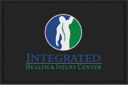 4' x 6' (45" x 69") Superscrape Impressions IHIC  Rubber Logo Mat