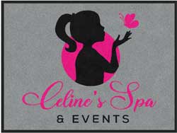 3' x 4' (35" x 47") ColorStar Impressions  CELINE'S SPA Indoor Logo Mat