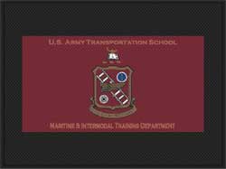 6' x 8' (70" x 95") Superscrape Impressions US ARMY  Rubber Logo Mat