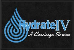 2 'x 3' (24" x 35") Digiprint HD  HYDRATE IV Indoor Logo Mat