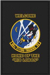 4' x 6' (45" x 69") Superscrape Impressions RIO LOBOS Rubber Logo Mat