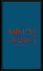 3' x 5' (34" x 58") Floor Impressions MIMI'S  Rubber Logo Mat
